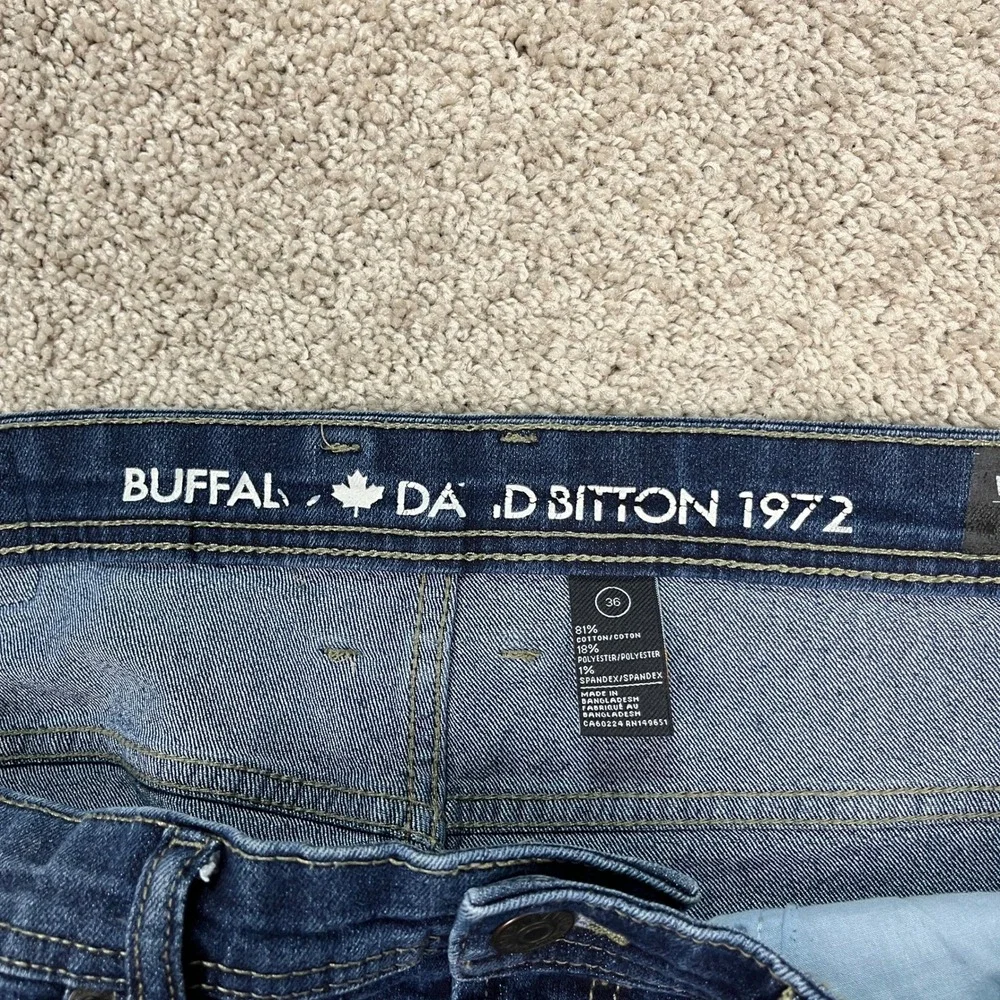 Buffalo David Bitton 1972 Evan-X Shorts Mens 36 12 Dark Wash Stretch Denim EUC - Picture 5 of 10